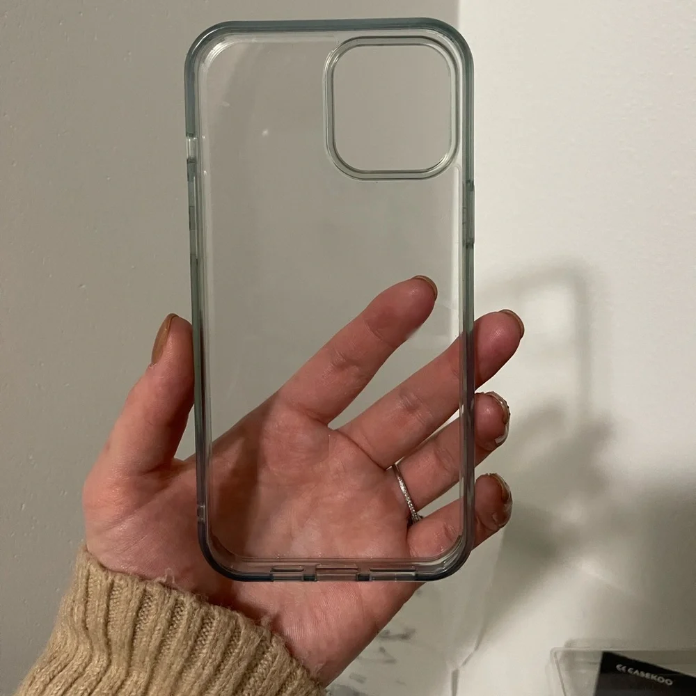 iPhone 12 Pro Max Case, Clear, w/stand